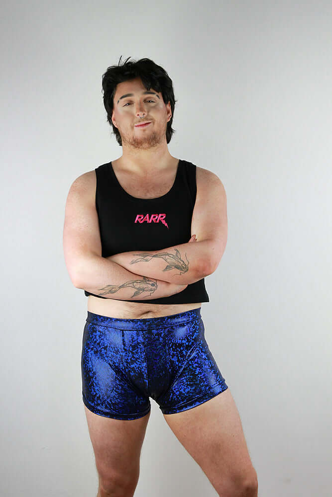 Navy Sparkle Trunk Mens Polewear Rarr Designs