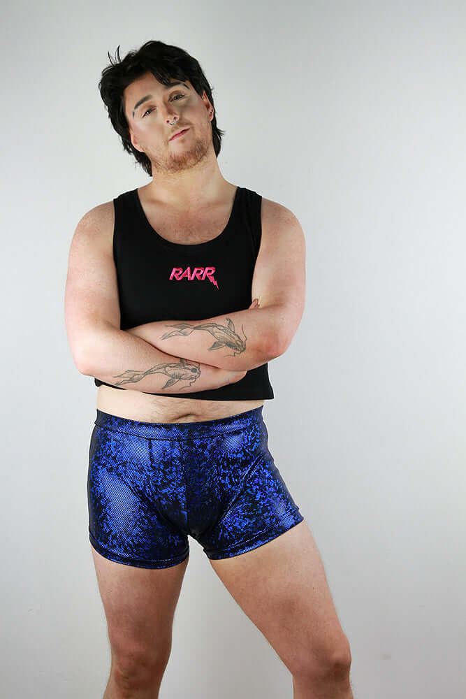 Navy Sparkle Trunk Mens Polewear Rarr Designs