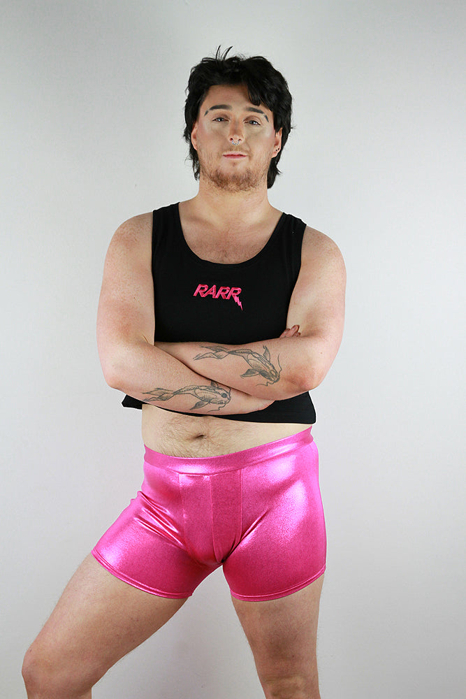 Pink Sparkle Pole Short Mens Polewear Rarr Designs