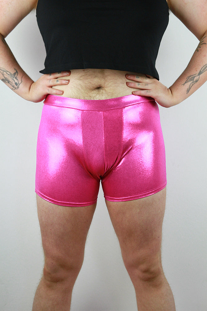 Pink Sparkle Pole Short Mens Polewear Rarr Designs