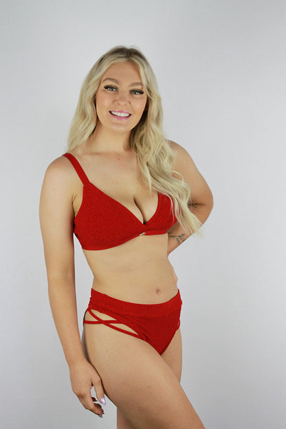 Glitteratti Booty Short Red