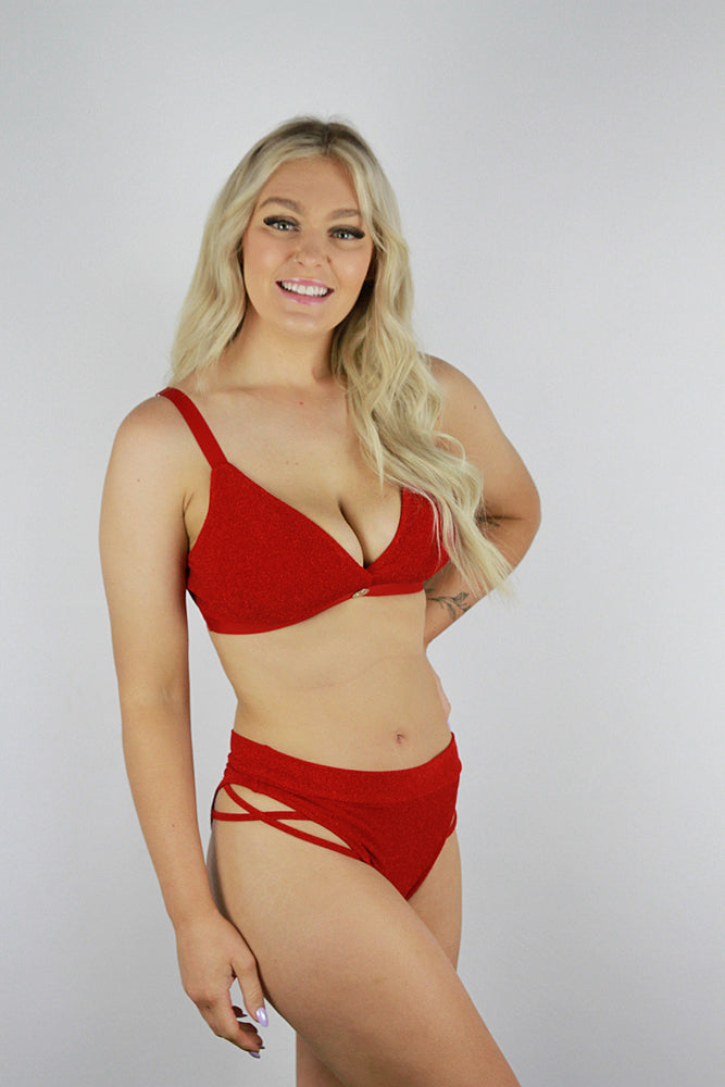 Glitteratti Booty Short Red