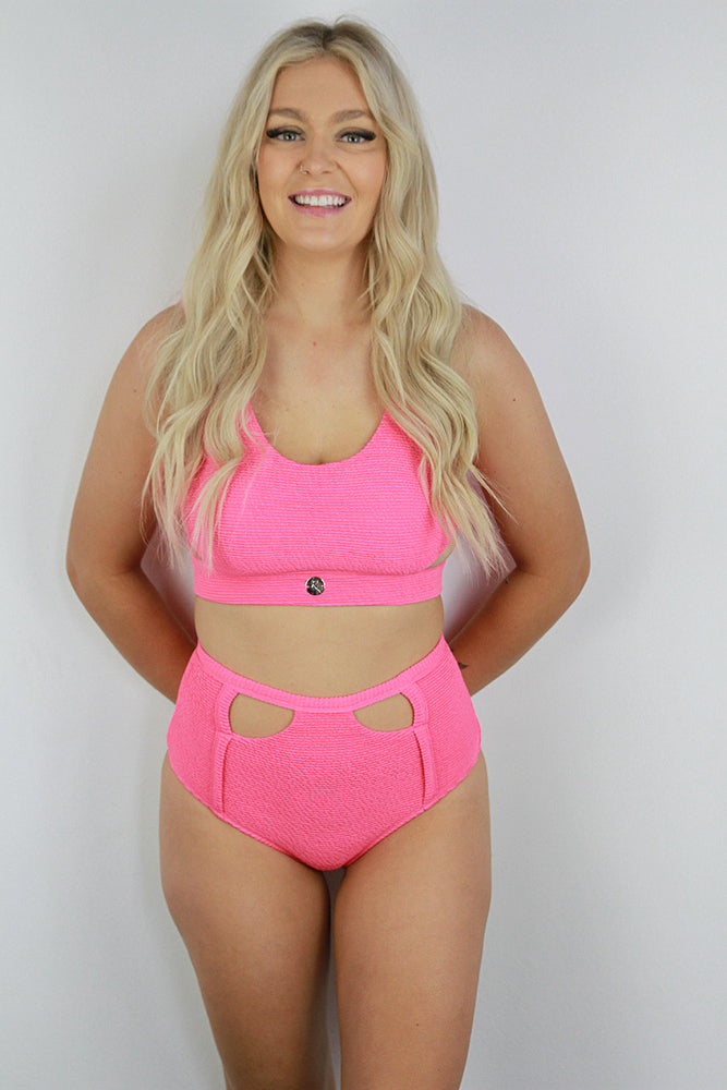 Lily Mid Waist Booty Shorts – Pink | Pole Wear