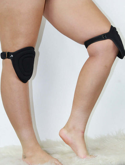 Gel Grip Single Strap Dance Knee Pads – BLACK rarr designs pole dance 