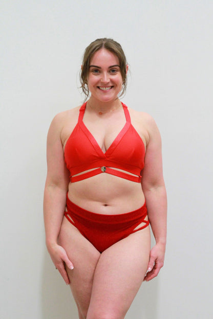 Glitteratti Booty Short Red