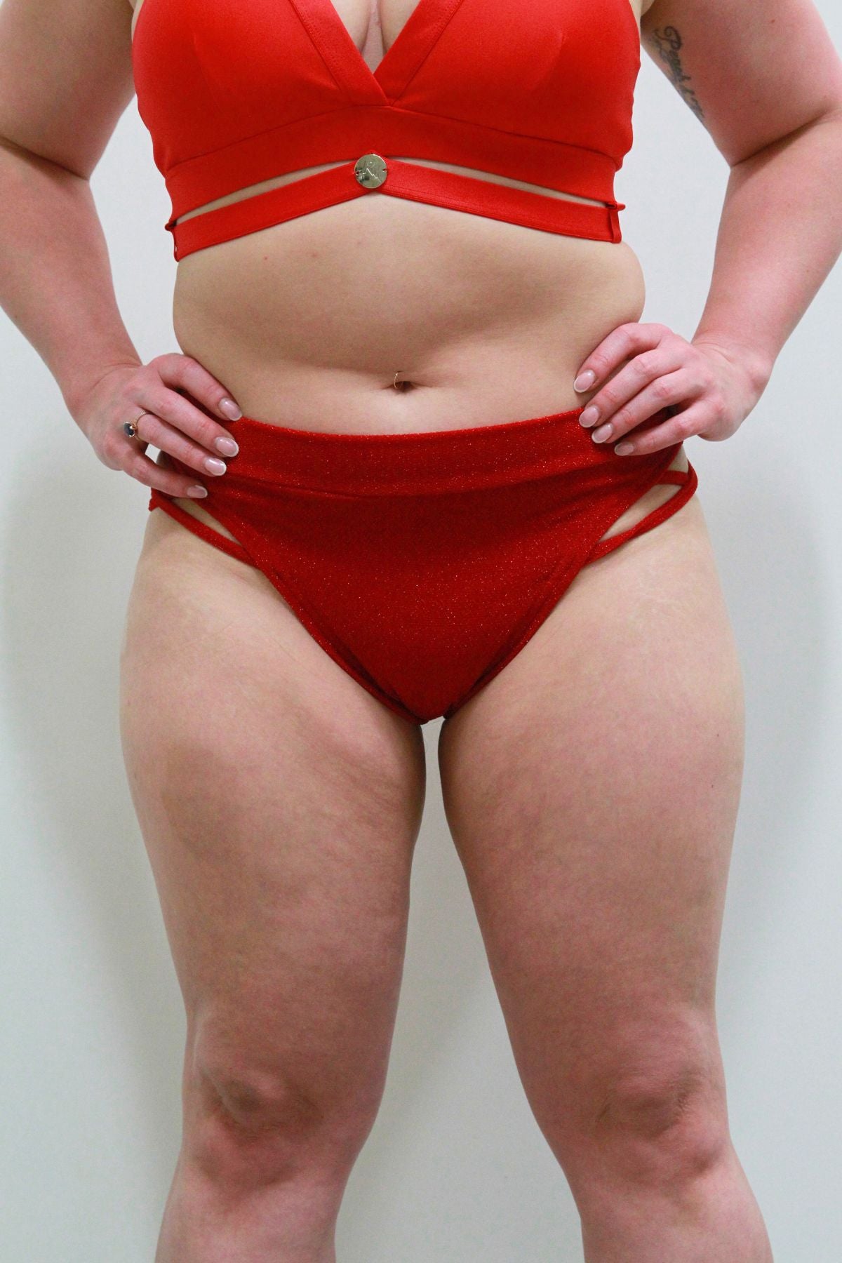 Glitteratti Booty Short Red