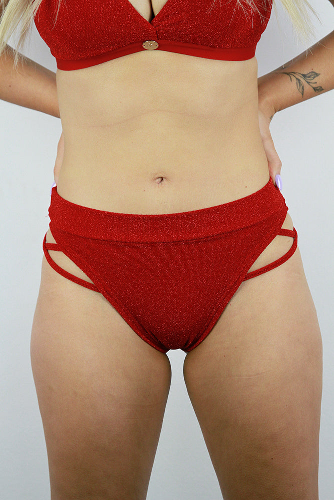 Glitteratti Booty Short Red