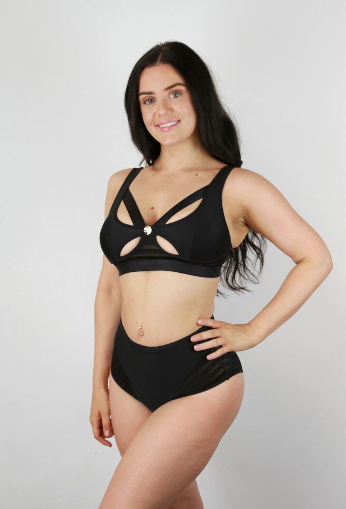 Alexis Butterfly Bralette – BLACK
