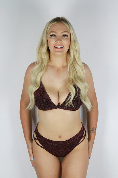 Glitteratti Plunge Bra Pink