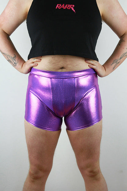 Purple Sparkle Pole Short Mens Polewear Rarr Designs
