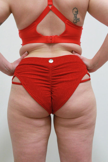 Glitteratti Booty Short Red