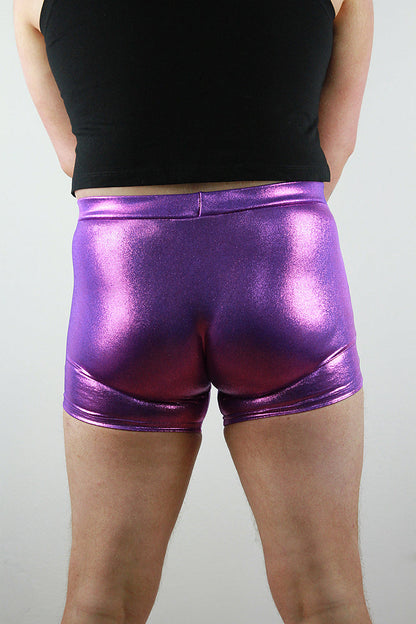 Purple Sparkle Pole Short Mens Polewear Rarr Designs
