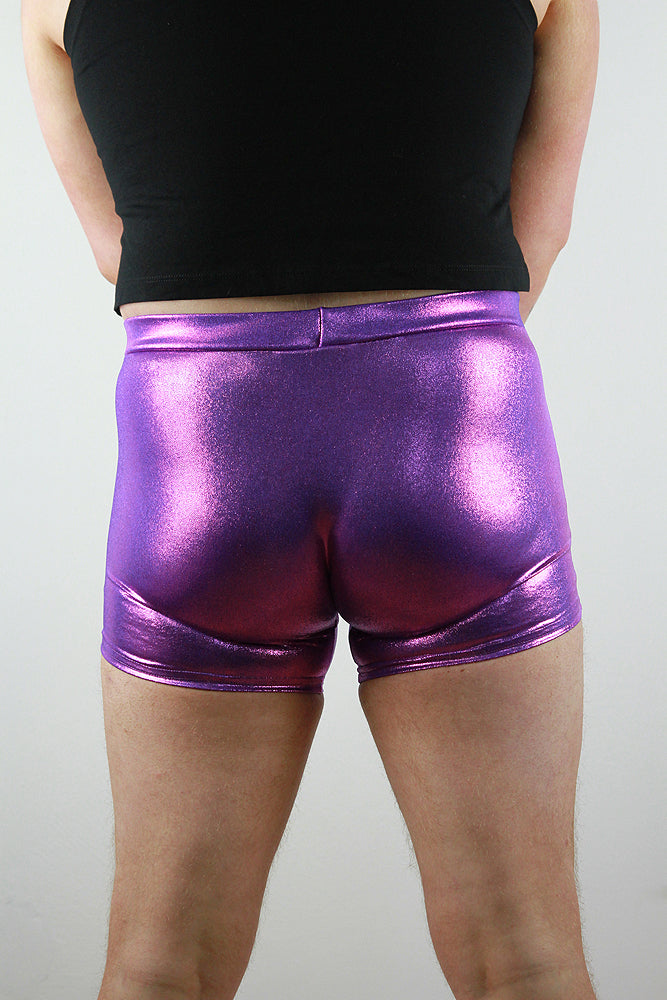 Purple Sparkle Pole Short Mens Polewear Rarr Designs