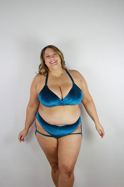 Verona Velvet Waist Short Teal Rarr Designs