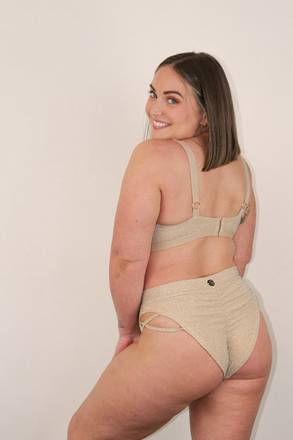 Glitteratti Booty Short Ivory