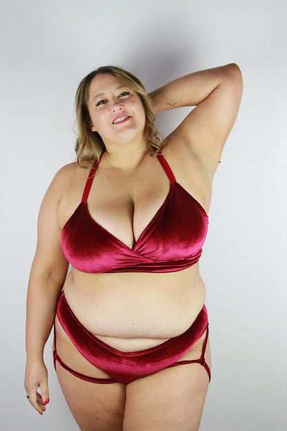 Verona Velvet Waist Short Berry Rarr Designs