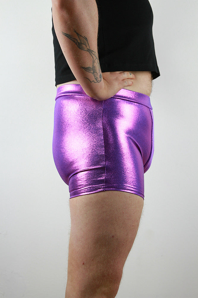 Purple Sparkle Pole Short Mens Polewear Rarr Designs