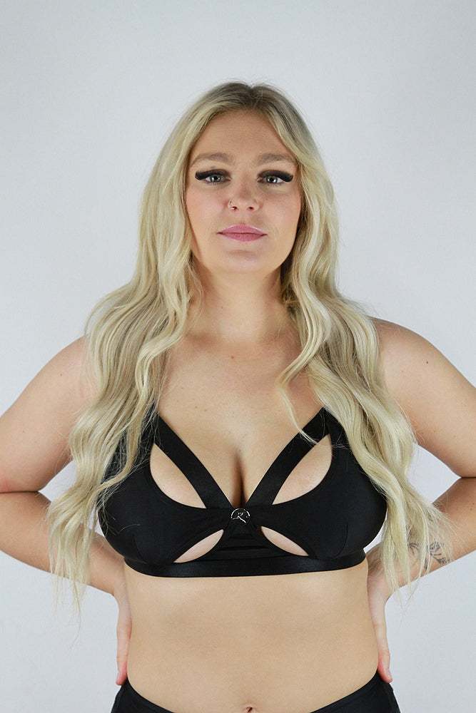 Alexis Butterfly Bralette – BLACK