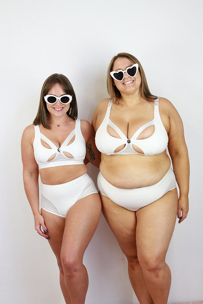 Alexis Butterfly Bralette – WHITE