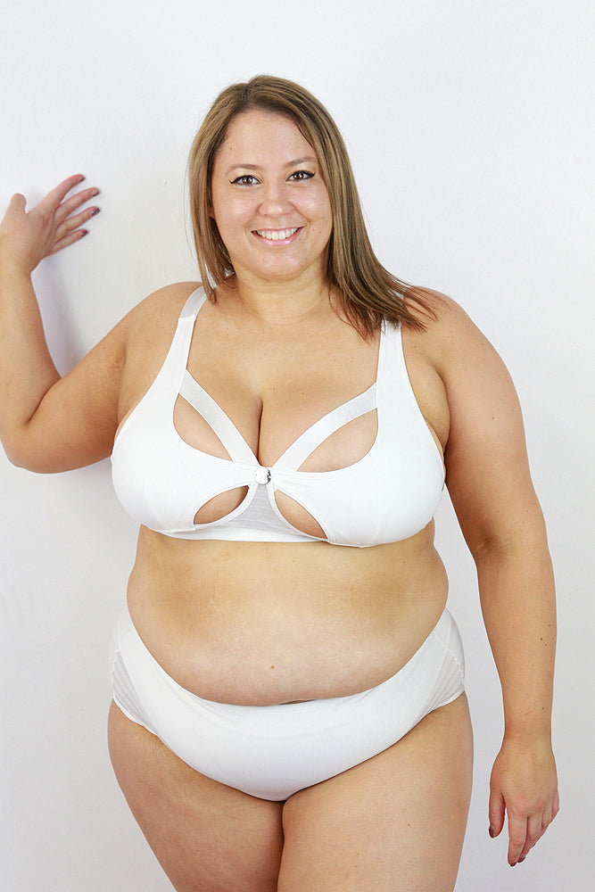 Alexis Butterfly Bralette – WHITE