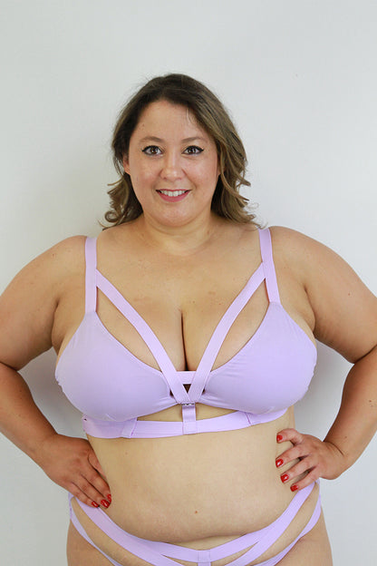 Luxe Strappy Bralette Lilac