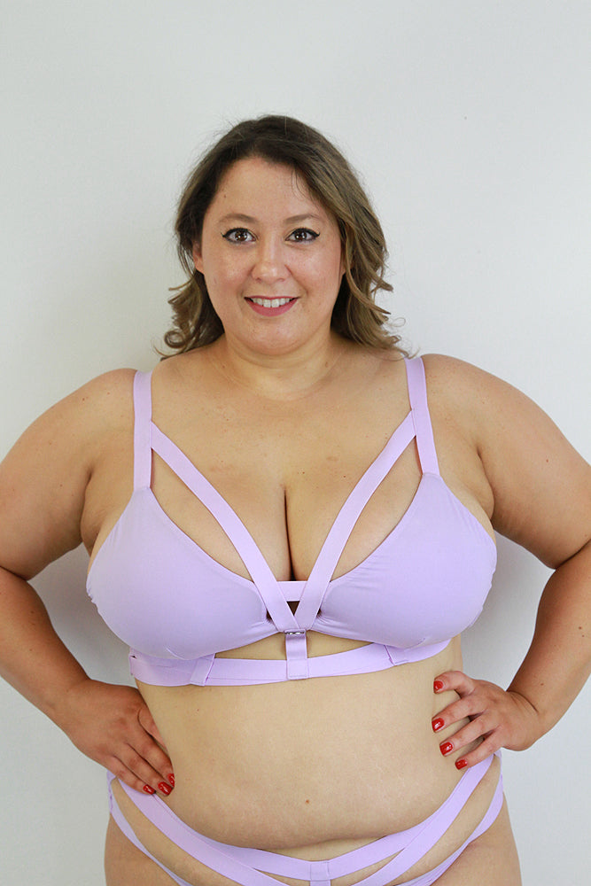 Luxe Strappy Bralette Lilac