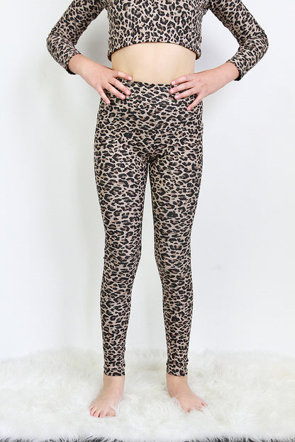 Animal Print Girls Gymnastics Tights & Dance Leggings