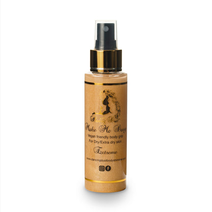 Dancing Dust – Make me Dewy Extreme Body Pole grip 100ml – GOLD – Pole Dancers Rarr designs – Rarr Designs