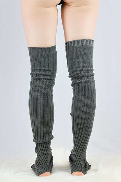 Extra long Stirr-up Knit Legwarmers Charcoal – Rarr Designs