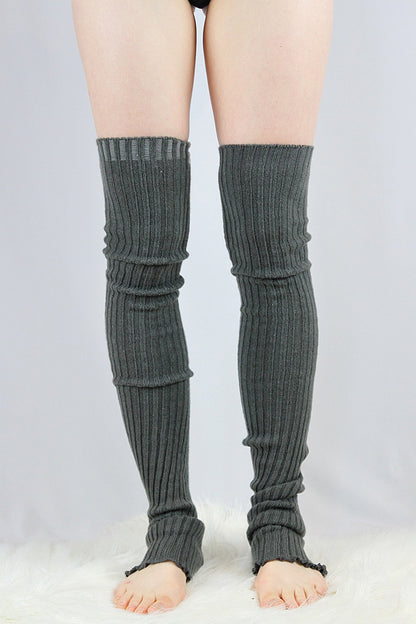Extra long Stirr-up Knit Legwarmers Charcoal – Rarr Designs