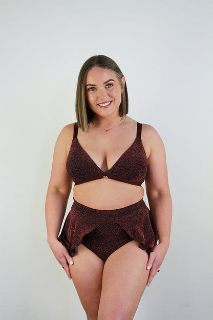 Glitteratti Plunge Bra Pink