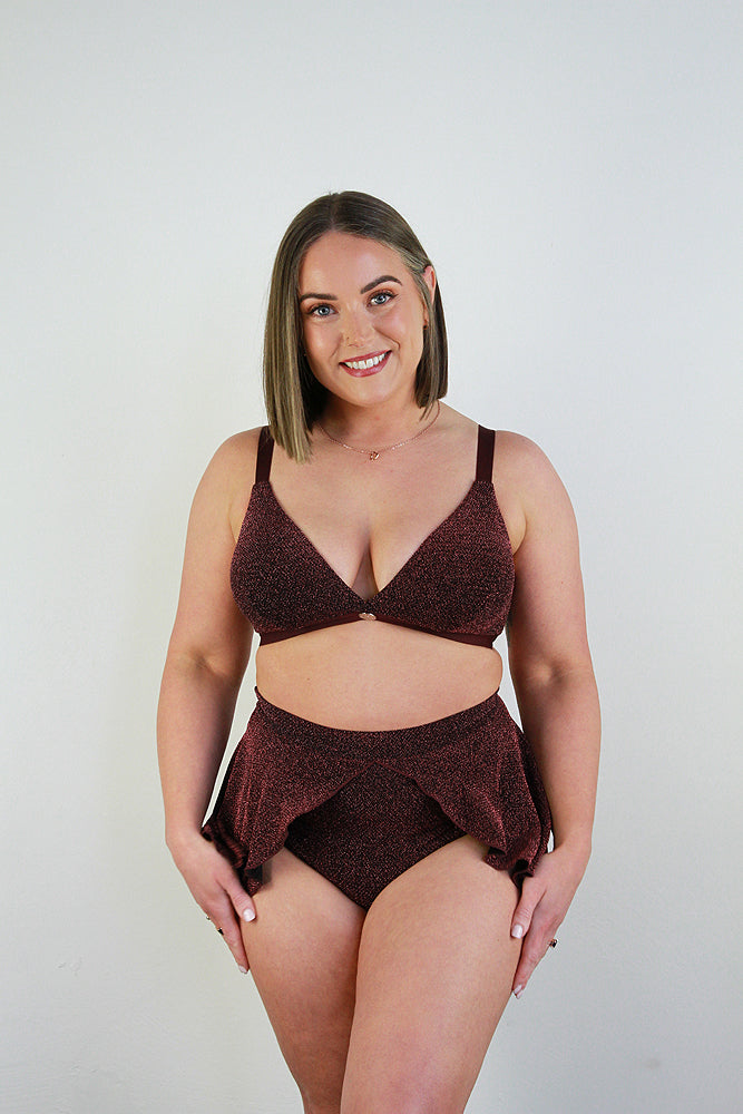 Glitteratti Plunge Bra Pink