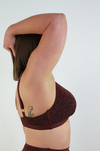 Glitteratti Plunge Bra Pink