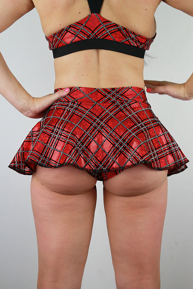 Red Tartan Dance Skort