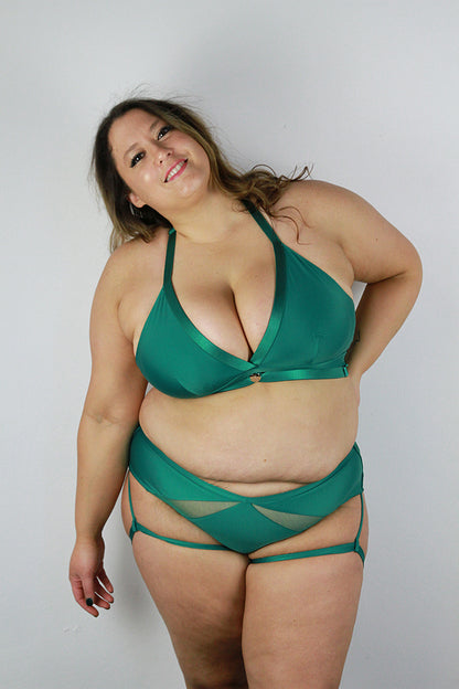 Yasmin Low Waist Booty Short – Forest Green | Pole Wear
