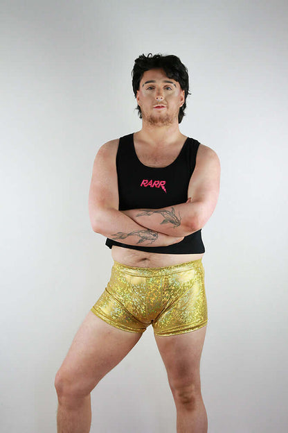 Gold Sparkle Trunk Mens Polewear Rarr Designs