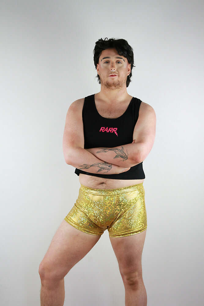 Gold Sparkle Trunk Mens Polewear Rarr Designs