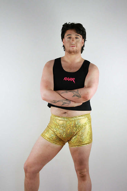 Gold Sparkle Trunk Mens Polewear Rarr Designs