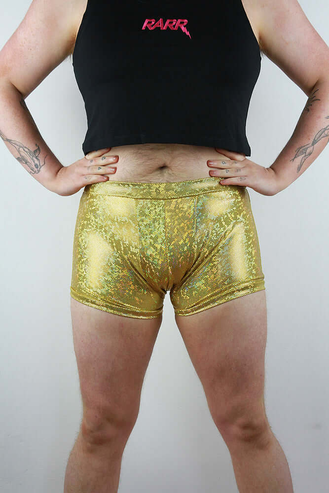 Gold Sparkle Trunk Mens Polewear Rarr Designs