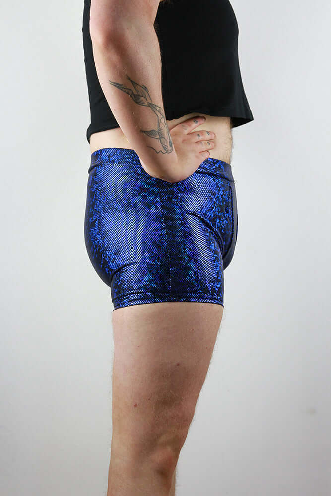 Navy Sparkle Pole Short Mens Polewear Rarr Designs