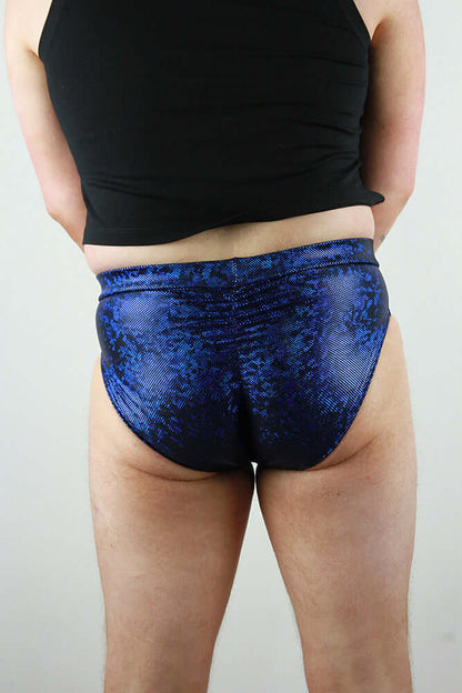 Navy Sparkle Pole Brief Mens Polewear Rarr Designs