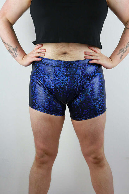 Navy Sparkle Pole Short Mens Polewear Rarr Designs