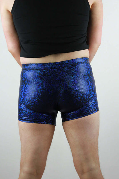 Navy Sparkle Pole Short Mens Polewear Rarr Designs