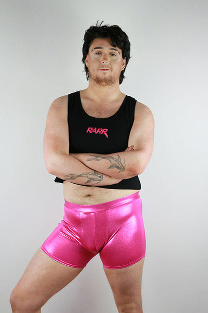 Pink Sparkle Pole Short Mens Polewear Rarr Designs