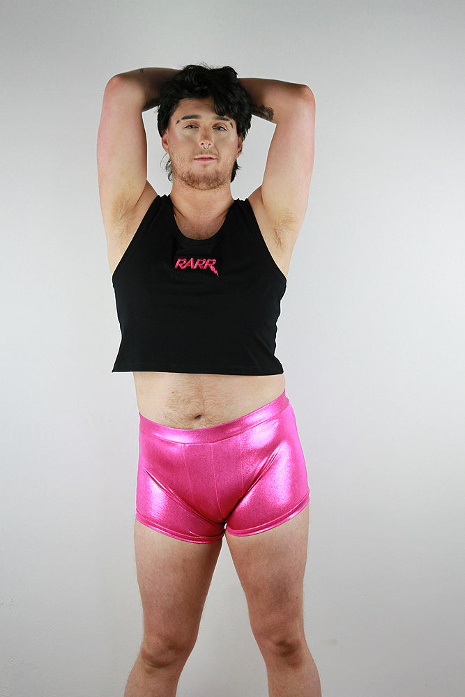 Pink Sparkle Pole Short Mens Polewear Rarr Designs