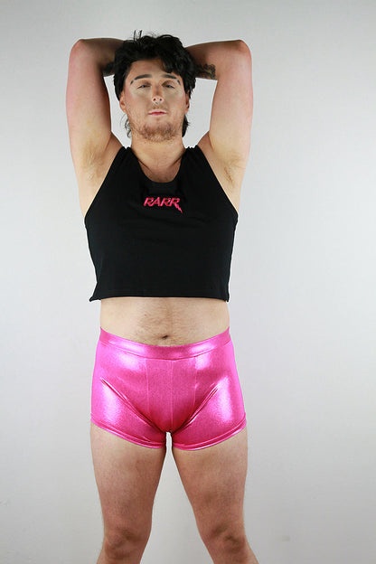 Pink Sparkle Pole Short Mens Polewear Rarr Designs