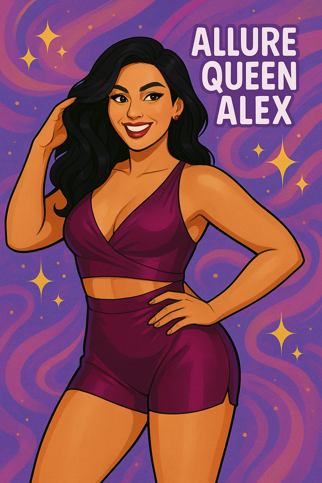 Allure Queen Alex in Magenta.png