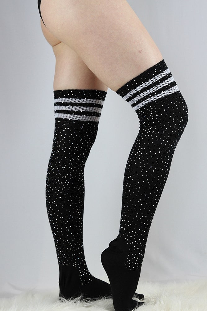 Rhinestone Knee high Football socks Rarr designs