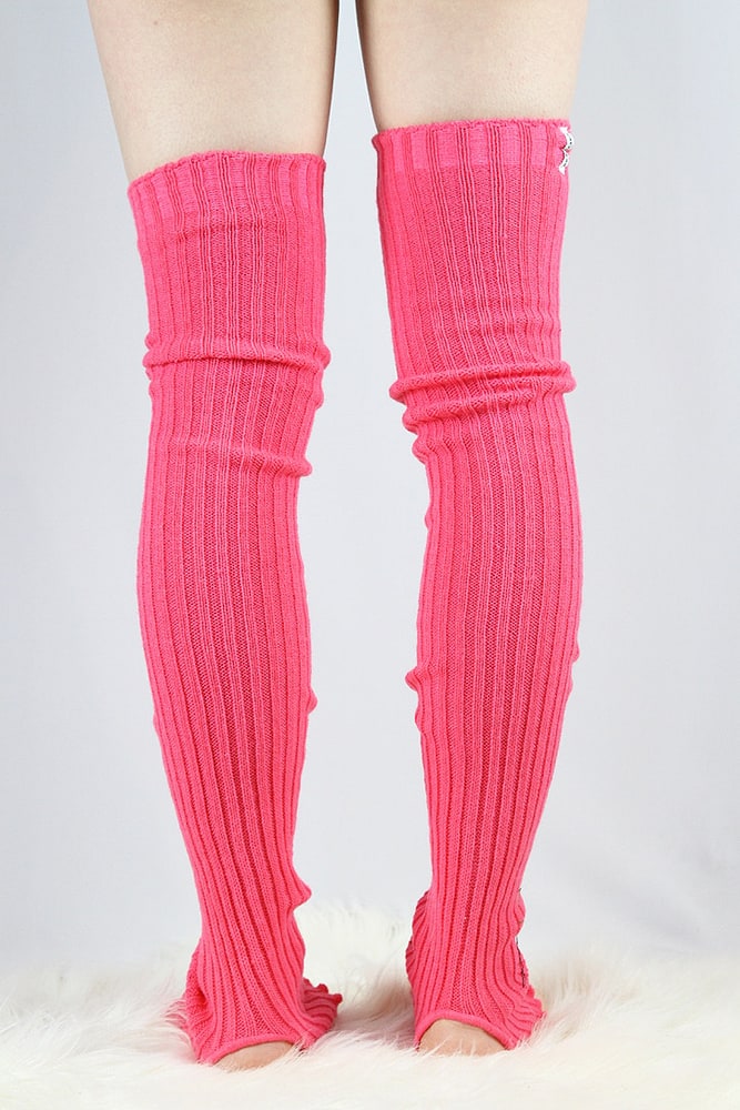 Rarr designs Extra long Stirr-up Knit Legwarmers Watermelon