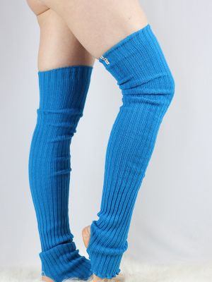 Rarr designs Extra long Stirr-up Knit Legwarmers Royal Blue